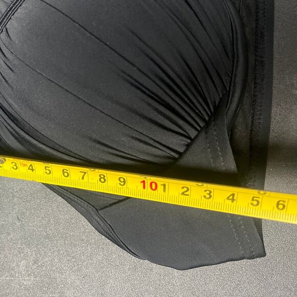 Inmocean Black Push-Up Bikini Swim Top Size L - Picture 4 of 5